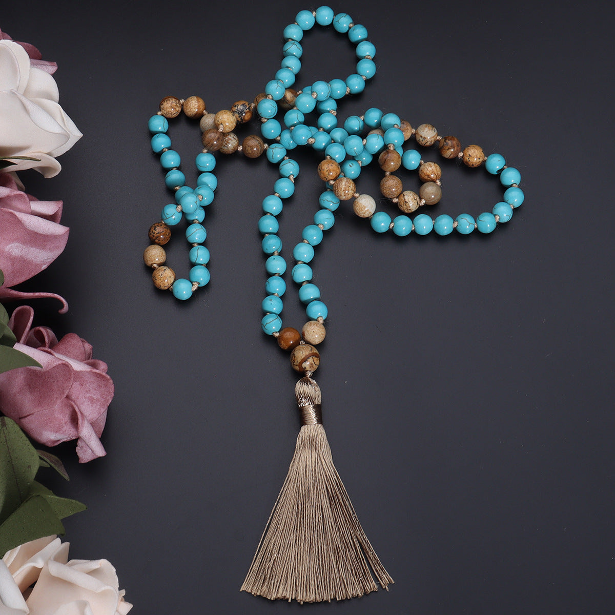 Collana Mala Turchese