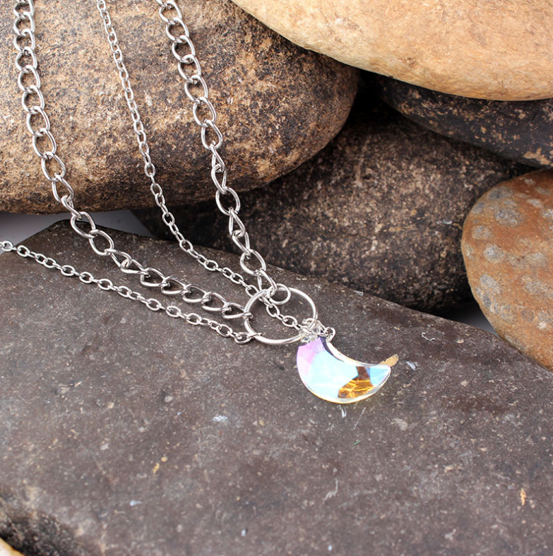 Collana luna di cristallo