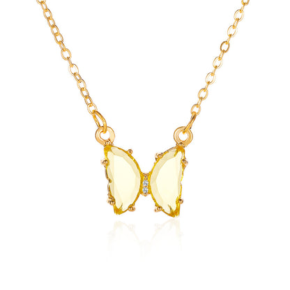 Collana farfalla cristallo da star