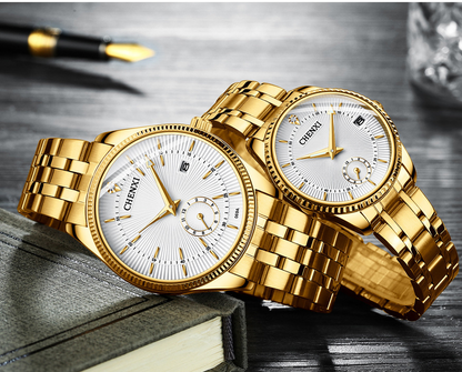 Coppia di orologi con cinturino acciaio