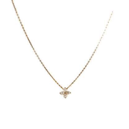 Collana quadrifoglio corta