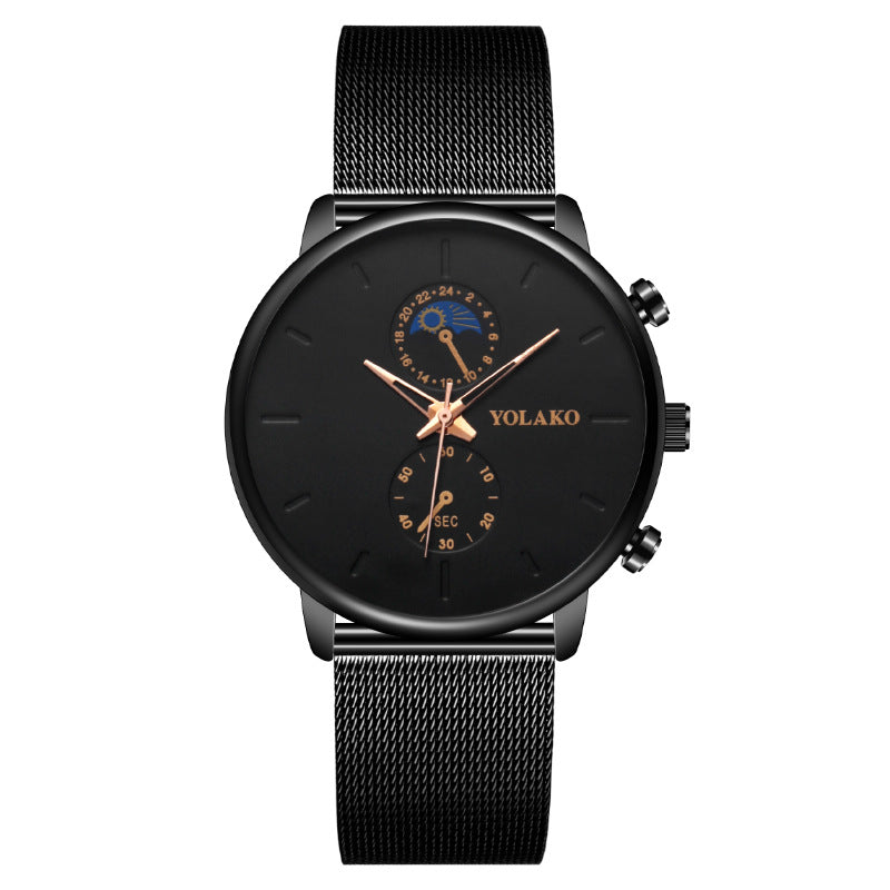 Orologio uomo fasi lunari due occhi