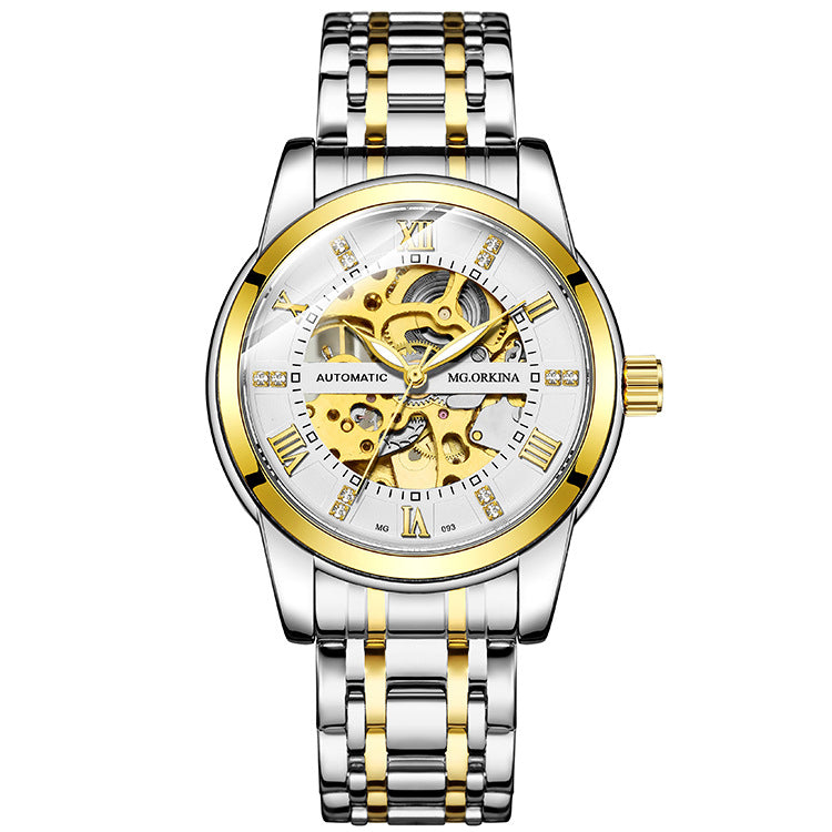 Orologio automatico acciaio cavo luminoso