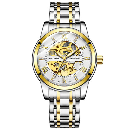 Orologio automatico acciaio cavo luminoso