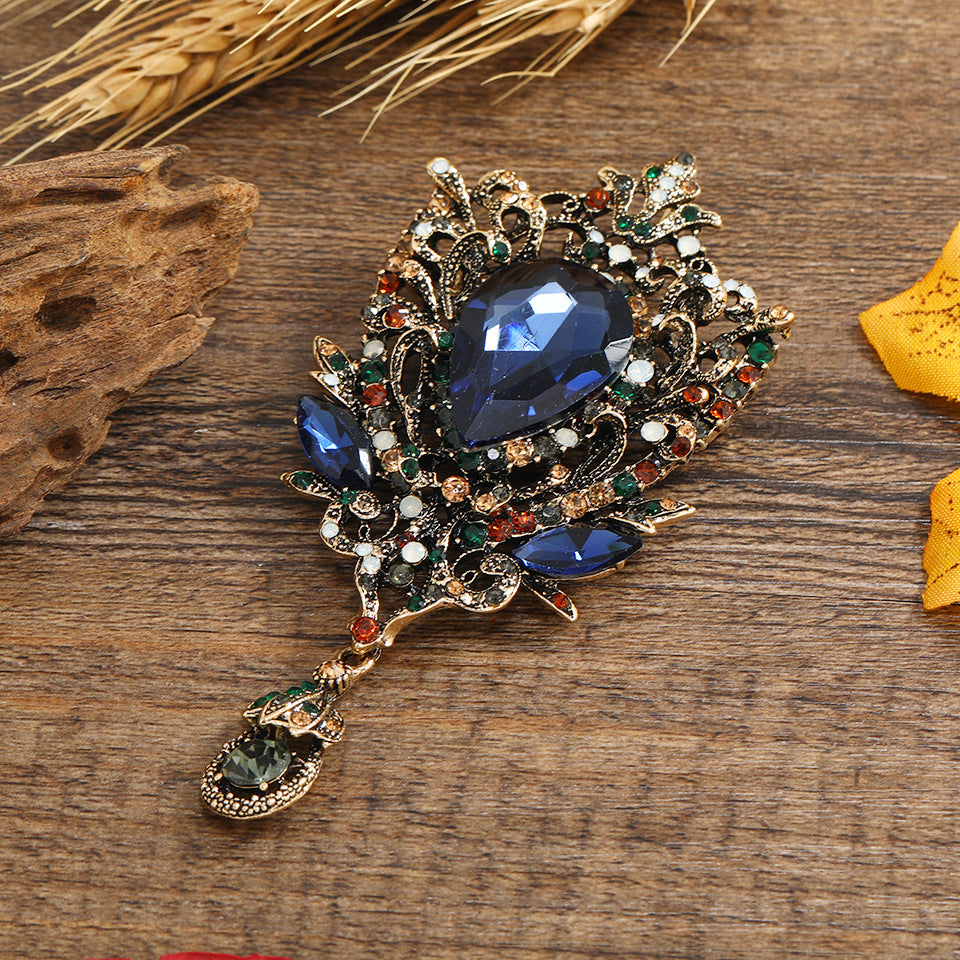 Spilla strass goccia