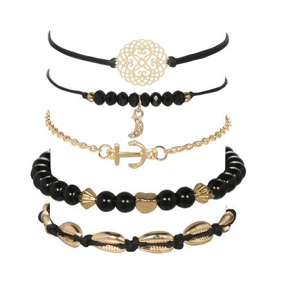 Set 5 bracciali conchiglia