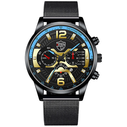 Orologio uomo calendario inox