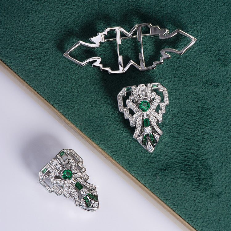 Spilla spinello verde