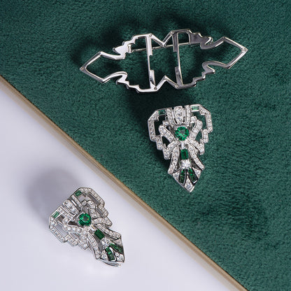 Spilla spinello verde