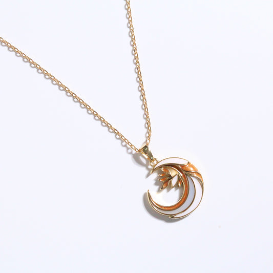 Collana luna smaltata
