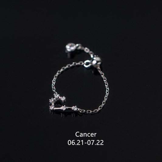 Anello argento zodiaco