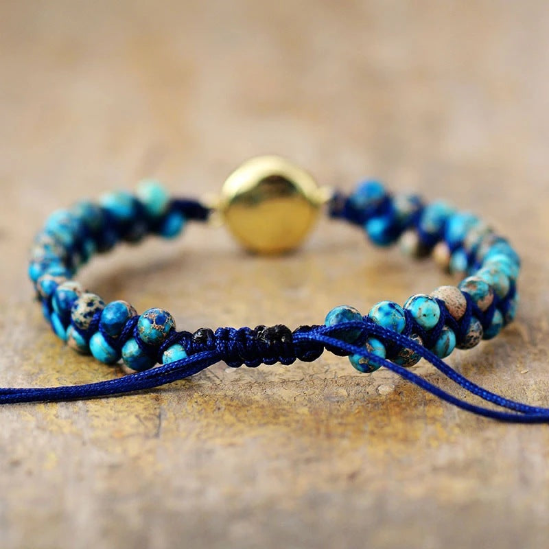 Bracciale intrecciato con perle
