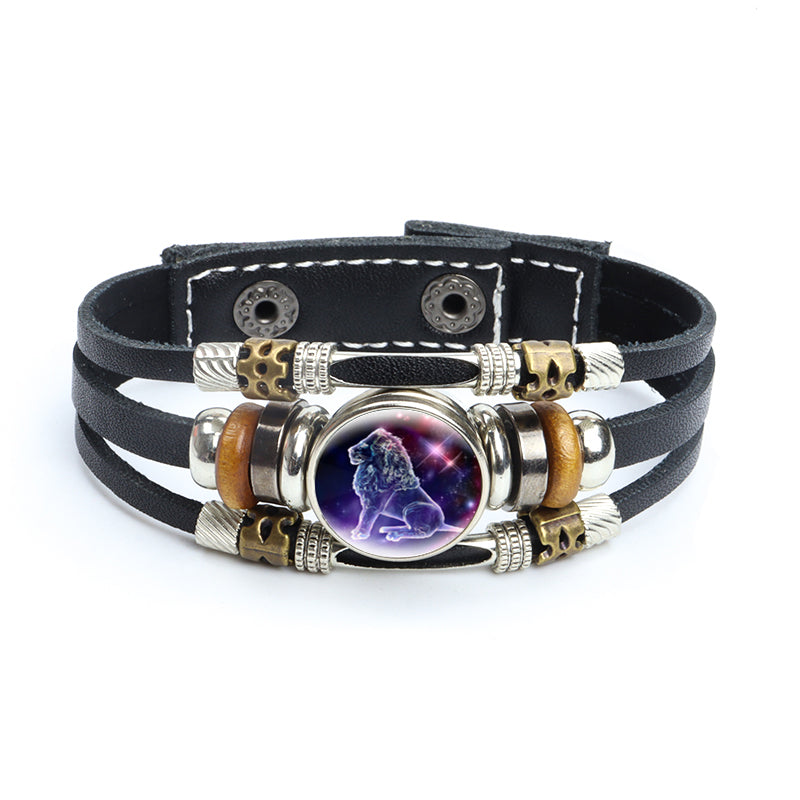 Bracciale perle di legno zodiaco