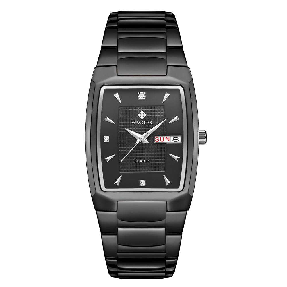 Orologio uomo quadrato impermeabile