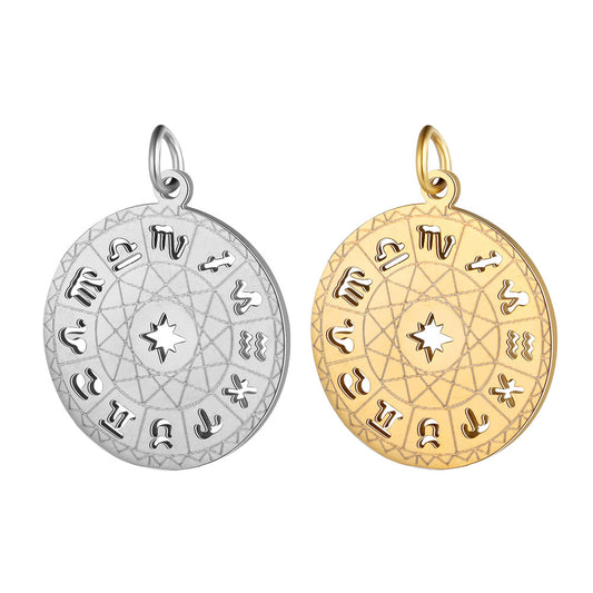 Collana zodiaco titanio