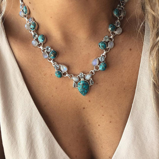 Collana fiori boho