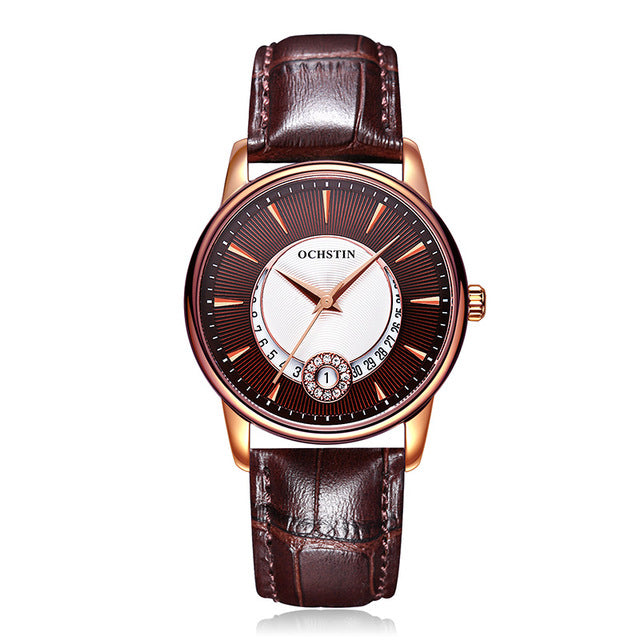Orologio donna in pelle con calendario