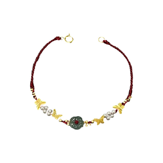 Bracciale farfalla e perle