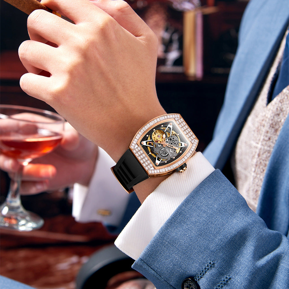 Orologio scheletrato silicone