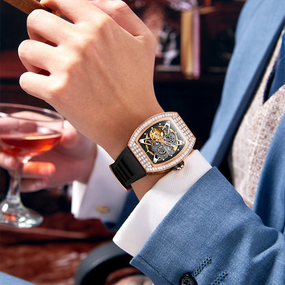 Orologio scheletrato silicone