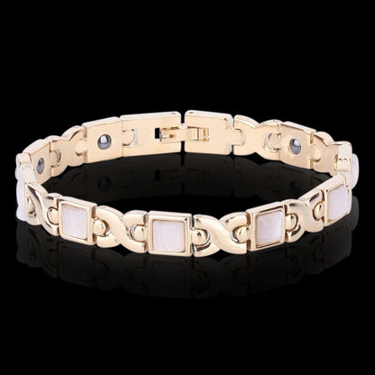 Braccialetto magnetico oro opale e turchese