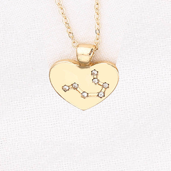Collana Zodiaco con pendente diamante