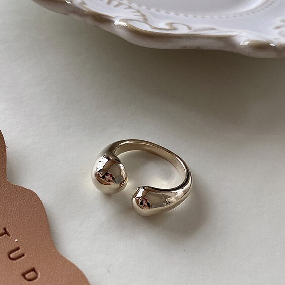 Anello regolabile placcato oro
