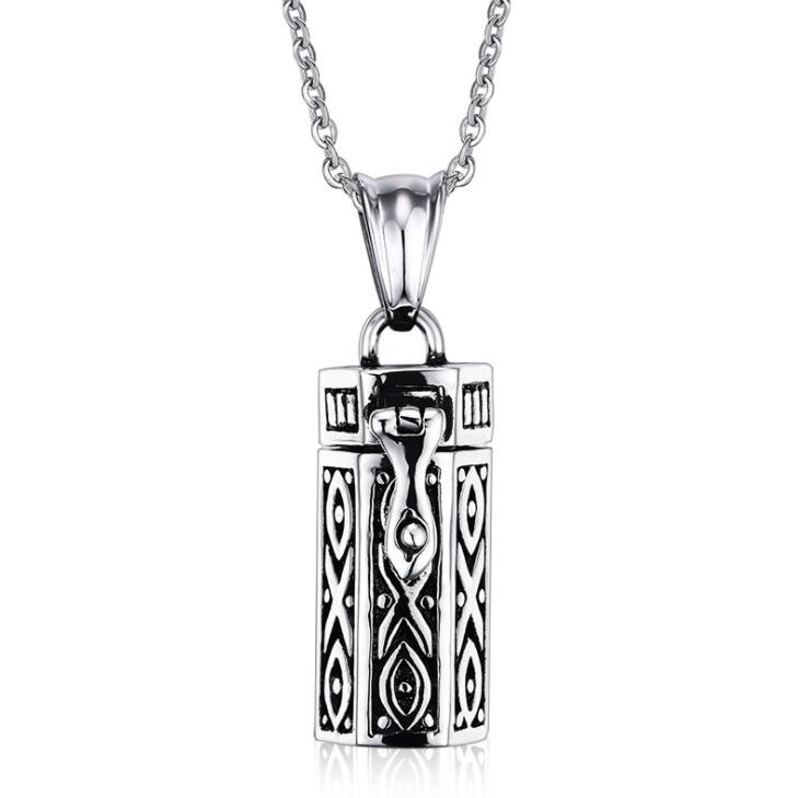 Collana ciondolo scatola vintage