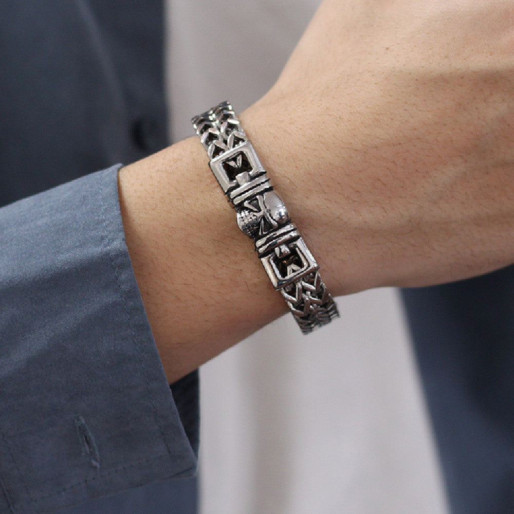 Bracciale titanio da uomo retro