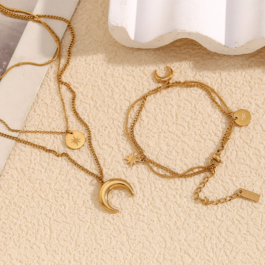 Bracciale luna stella