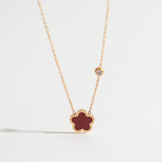 Collana con pendente fritillaria