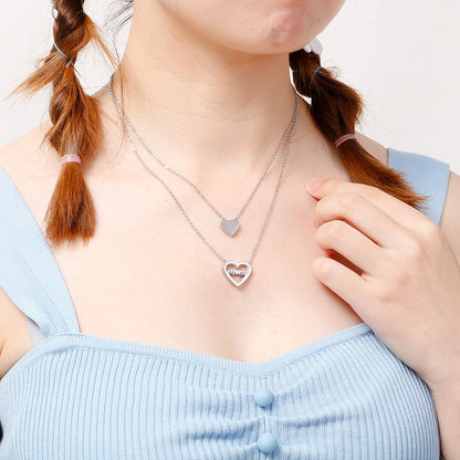Collana charm cuore