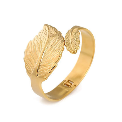 Bracciale foglia titanio