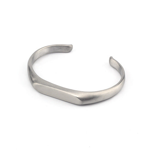 Bracciale retrò acciaio titanio
