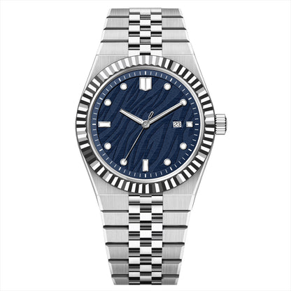 Orologio con cinturino in acciaio d'affari di lusso
