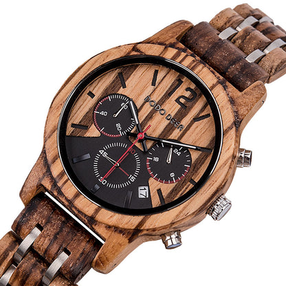 Orologio uomo legno casual