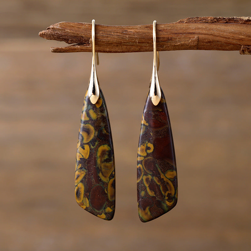 Orecchini boho pietra