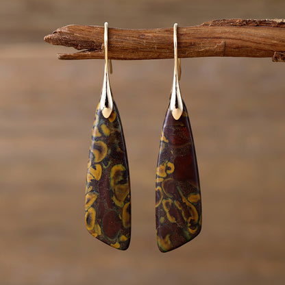 Orecchini boho pietra