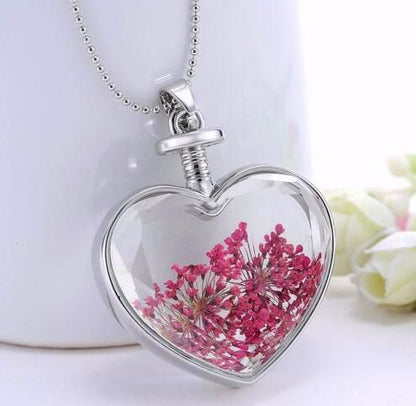 Collana pendente in vetro