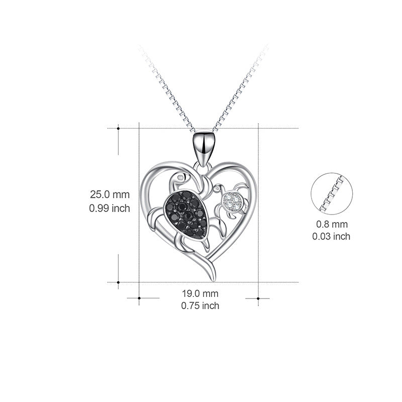 Collana tartaruga cuore