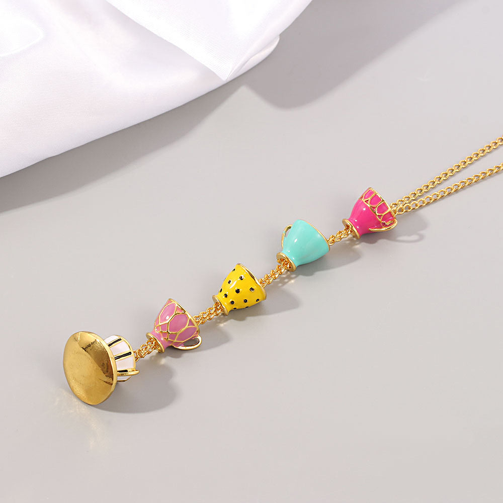 Collana tazza smaltata