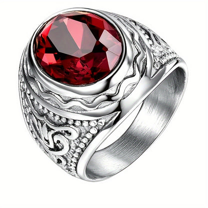 Anello uomo inciso vintage