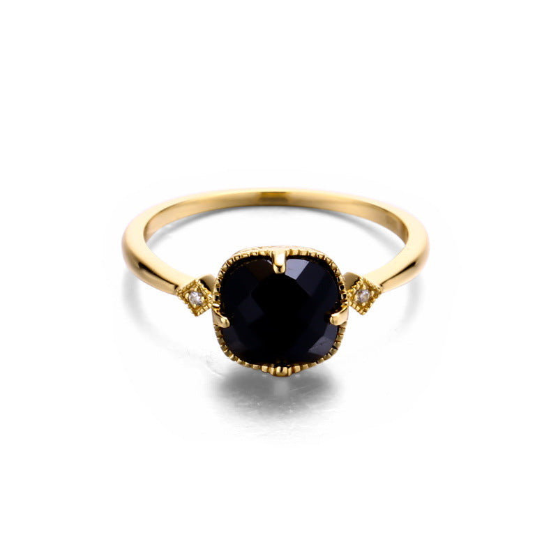 Anello pietra naturale retrò