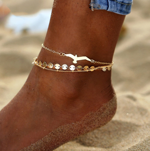 Cavigliera bohemian con perle