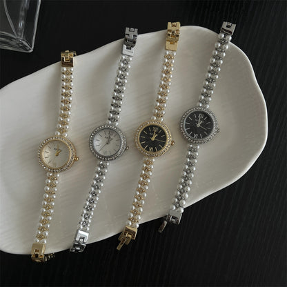 Orologio bracciale con perle classico