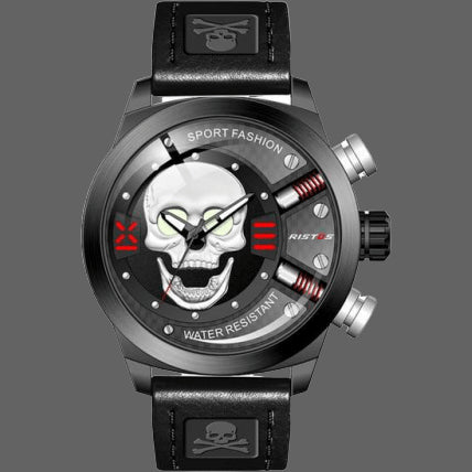 Orologio teschio rotondo