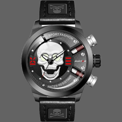 Orologio teschio rotondo