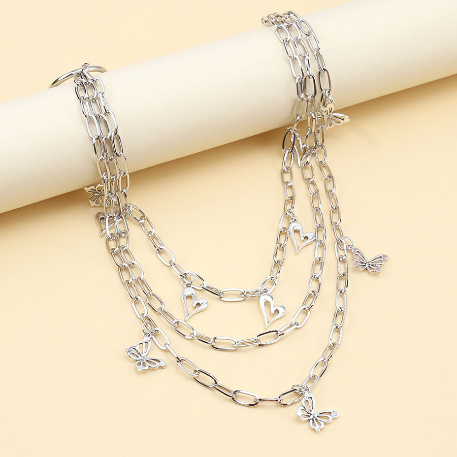 Collana multistrato farfalla