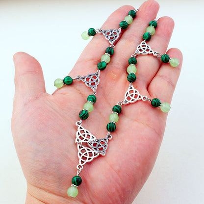 Collana nodo celtico pavone