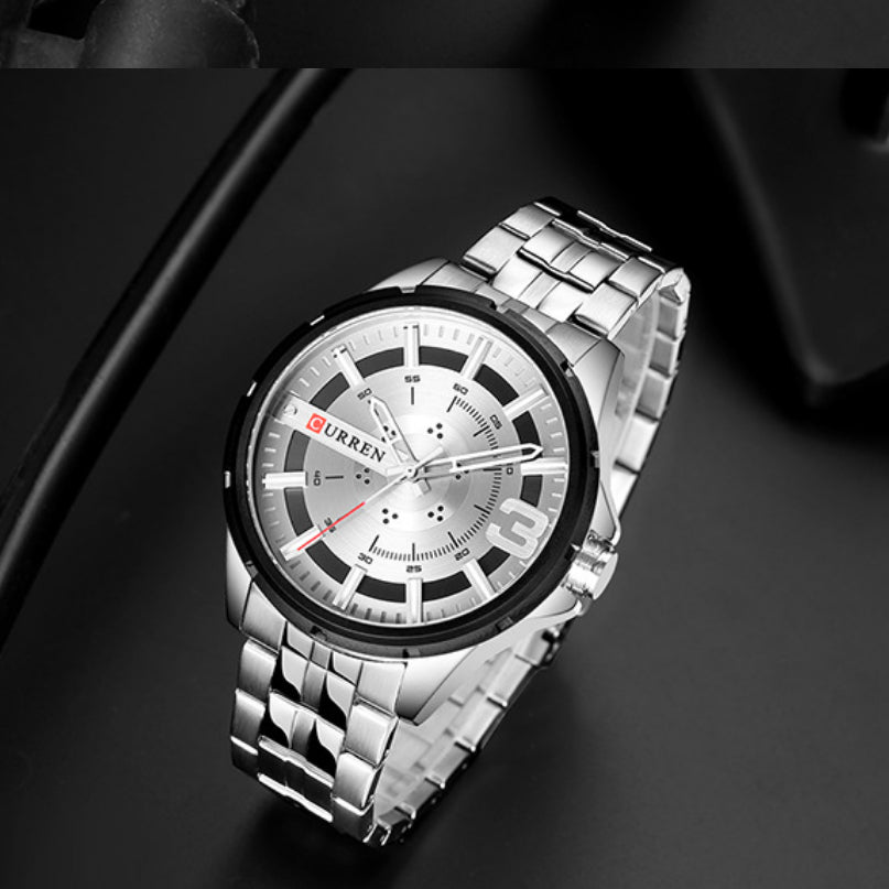 Orologio uomo acciaio casual business